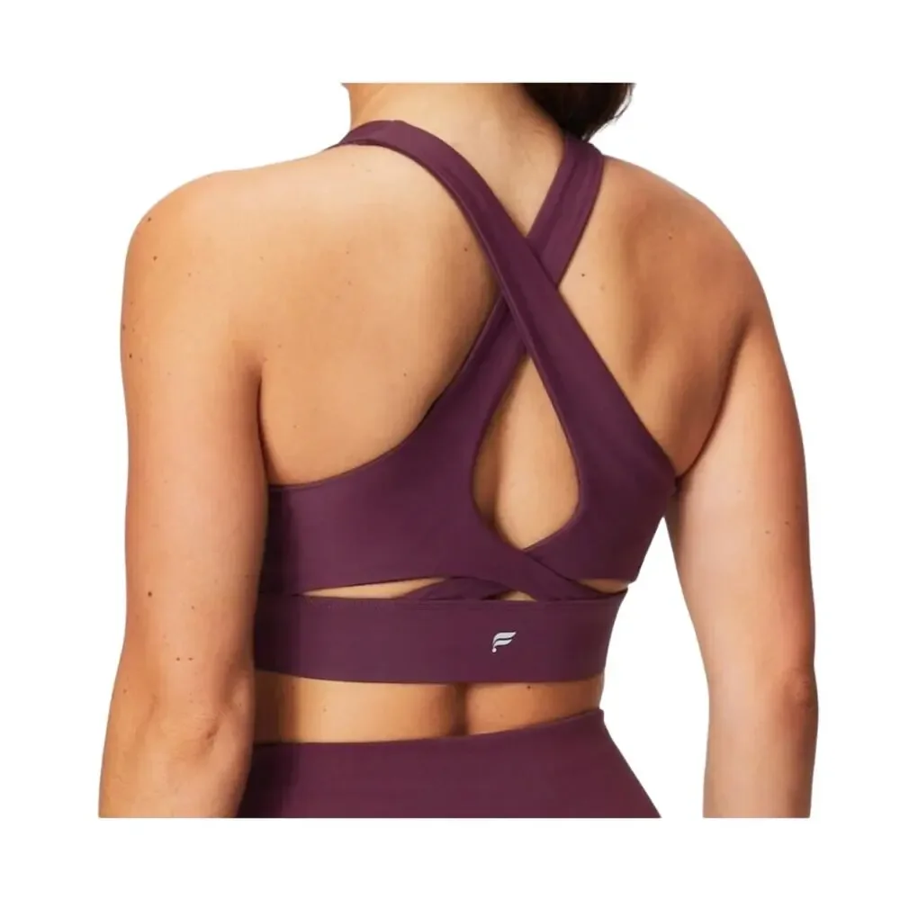 Fabletics Womens No Bounce High Impact Purple Sports Bra Size 2X